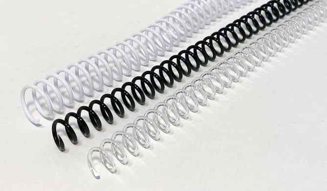 Plastic Binding Spirals 6mm pitch (A4) thumbnail 2